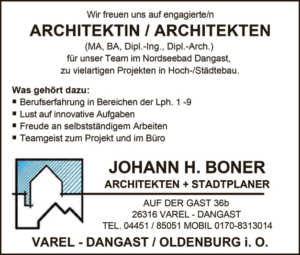 Architeken in Varel gesucht